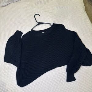 Cotton On Black Crop Top Sweater